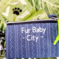 Blue Feather Mini Posh Poo Bag